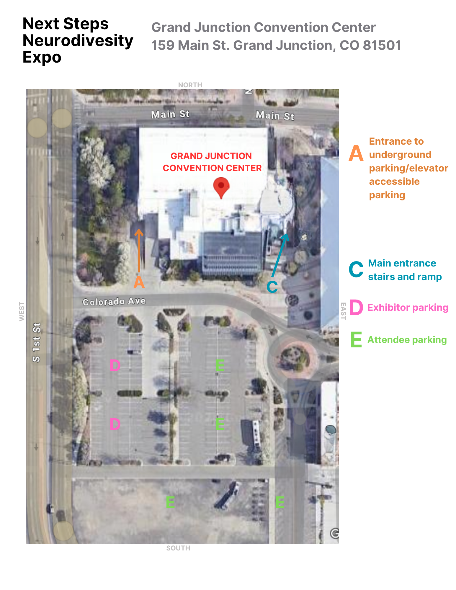 Attendee Parking MAP - GJ ND EXPO 2026 v2 Attendee Parking MAP - GJ ND EXPO 2026 v2